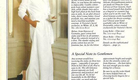 Vintage Lingerie Catalog Scans: Victoria’s Secret Winter Sale 1991 Part
