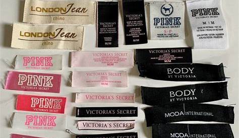 Reclaimed Salvaged Victoria's Secret Clothing Tags for Repurposing