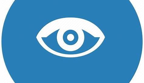 Vision Icon Blue Abstract s With Eyeball Stock Vector
