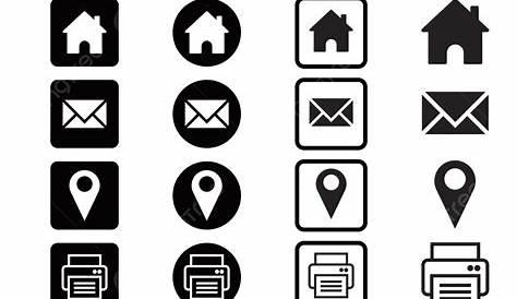 Business Card Icons Png Freeuse Library - Visiting Card Logos Png