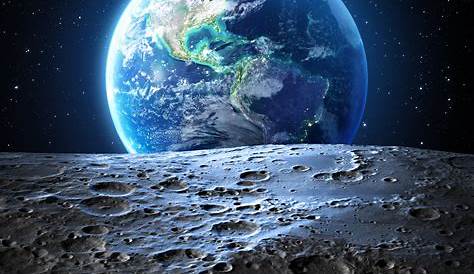 Fotomural Tierra vista desde la Luna. • Pixers® - Vivimos para cambiar