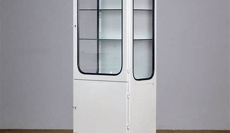 Vitrine Cabinet Medical Double Door In Unrestored Pieces