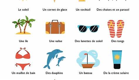 Le vocabulaire de la plage #boiteaufle #FLE #learnfrench #