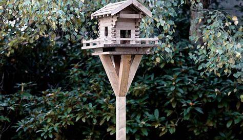 Großes Vogelhaus, Vogelhäuser behandelt wahlweise mit Ständer und Solar Typ 33 | eBay