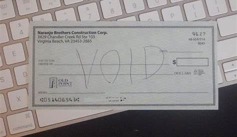 Wells Fargo Voided Check Template