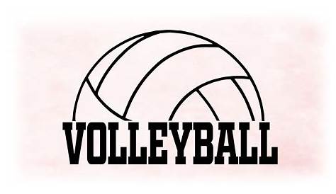 Volleyball with Word Inspiration SVG Cut File | Etsy