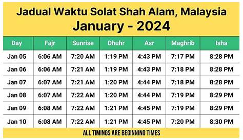 Waktu Solat Zohor Shah Alam 2021 / Waktu Berbuka Puasa 2021 Jadual