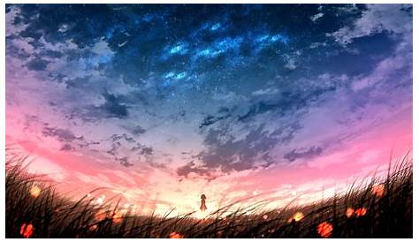 12++ Anime Sky Wallpaper 4k - Anime Wallpaper