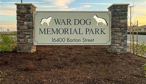 War Dog Memorial March Field California | War dogs, Military service