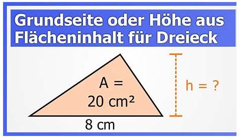Flächenberechnung Dreieck und Umfang Dreieck | Dreiecksberechnung