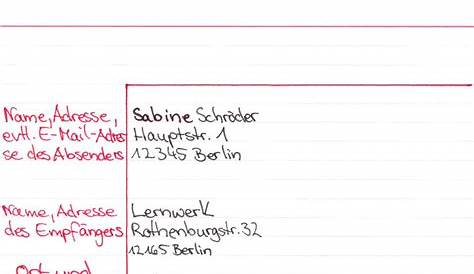 Einzahl Formaler Brief Vorlage Für Deinen Erfolg - Kostenlos Vorlagen