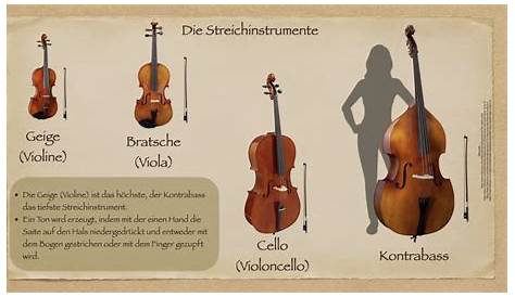 Streichinstrumente Übersicht - Musikschule Orth an der Donau