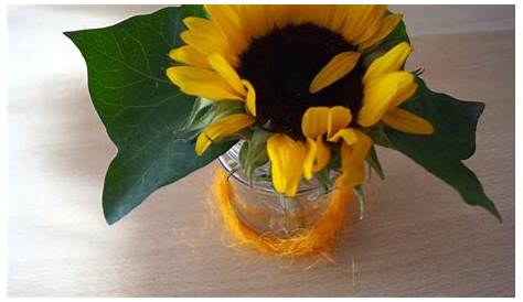 Herbstdeko mit Sonnenblumen aus dem Garten zum selber machen - Blumen