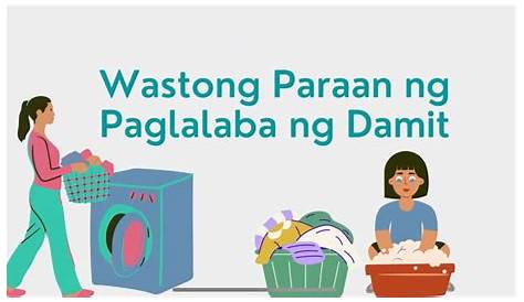 Wastong paraan sa paglalaba - YouTube