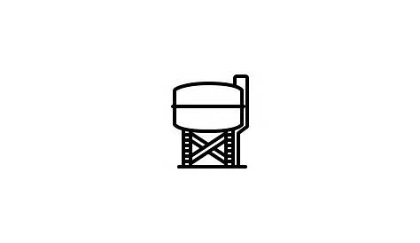 Water tank Icon - Download in Glyph Style