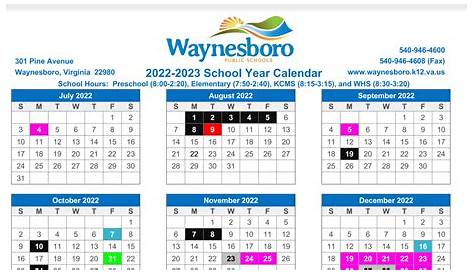 Waynesboro's approved school calendar has students going back Aug. 9