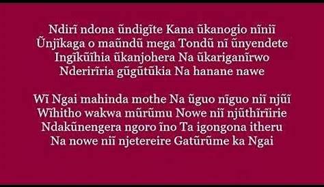 Wi Ngai Mahinda Mothe By Jane Kamau (Official Video) - YouTube
