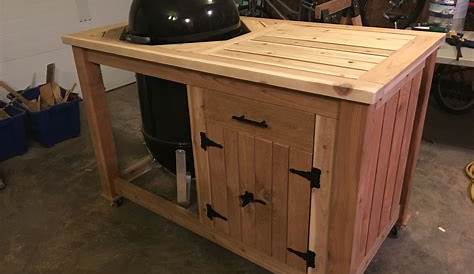 Weber Smokey Mountain Table Plans Pin On Garage Ideas