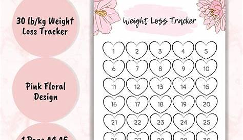 Weight Loss Tracker Printable Pdf