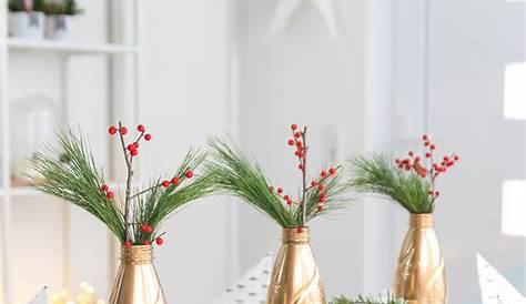 Schnelle Tischdeko zu Weihnachten in Rot und Gold – myprintcard