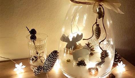 Weihnachtsdeko im Glas: 30 Ideen für Gläser Deko zum Selber basteln