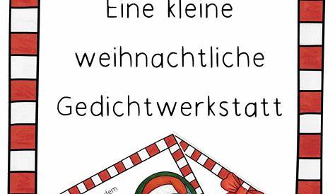 Weihnachten Gedicht Grundschule – Christmas Picture Gallery