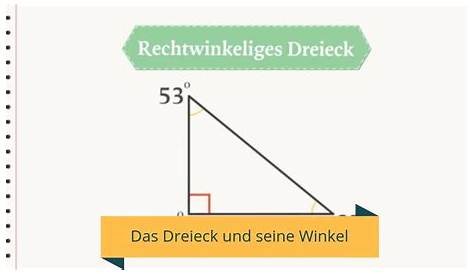 Einteilung der Dreiecke nach Winkelgrößen - Dreiecke