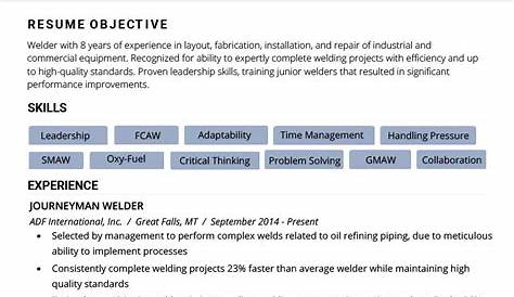 6+ Welder Resume | Template Business PSD, Excel, Word, PDF
