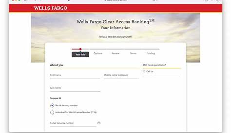 Requisitos para abrir una cuenta en WELLS FARGO: Lista actualizada