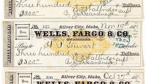 Wells Fargo Co Bank Check New York NY | eBay