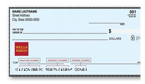 Wells Fargo Blank Check Template