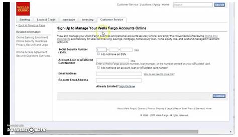 Wells Fargo - no way to add an external account via login? only the old
