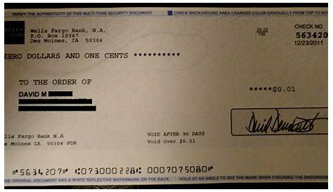 How To Fill Out A Wells Fargo Check : How To See Routing Number On