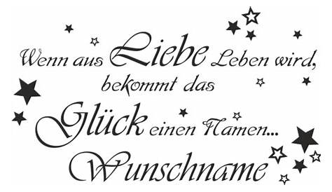 Wandtattoo Wenn aus Liebe Leben von Wandtattoos.de