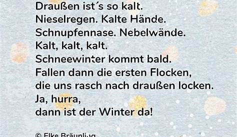 Christian Morgenstern, Wenn es Winter wird | Kinder gedichte