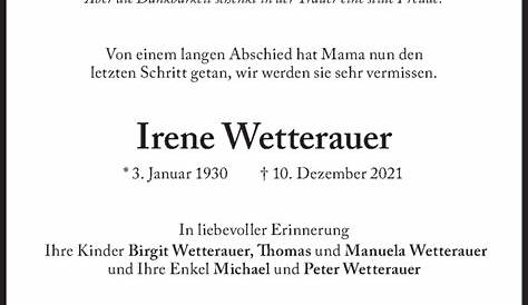 Todesanzeigen von Gertrud Wörnhör | Todesanzeigen Vorarlberger Nachrichten