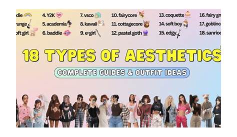 What Are The Different Aesthetic Cores 24 Types Of Aestics Explained Types