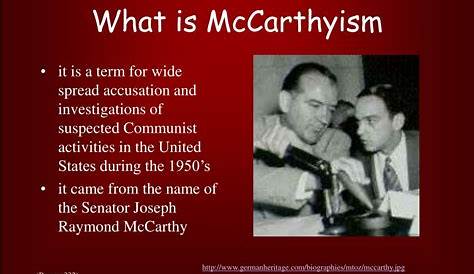 PPT - McCarthyism: History in Literature PowerPoint Presentation, free