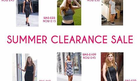 When Summer Clothes Clearance