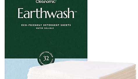 Earthwash Laundry Detergent Sheet, Ocean Breeze (32 Concentrated Strips