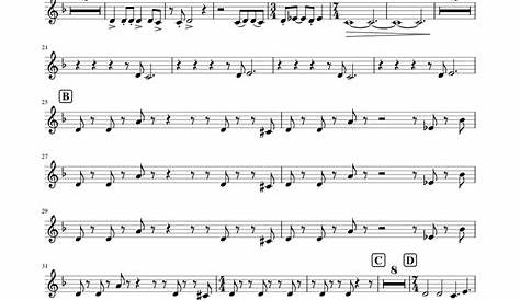WHIPLASH Sheet music for Trombone, in bflat, Saxophone tenor
