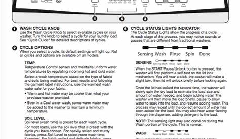 whirlpool cabrio washer owners manual