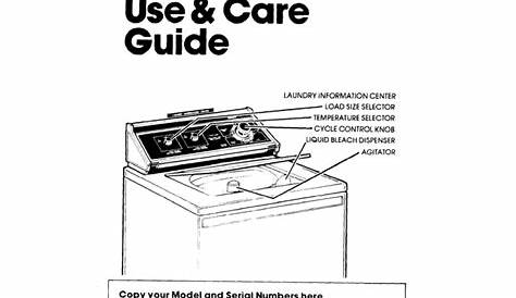 Whirlpool Washer Top Loader Repair Manual