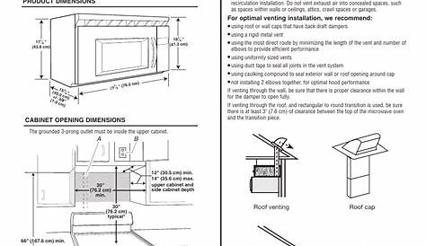 Whirlpool WMH31017HZ Microwave Oven Installation Instructions