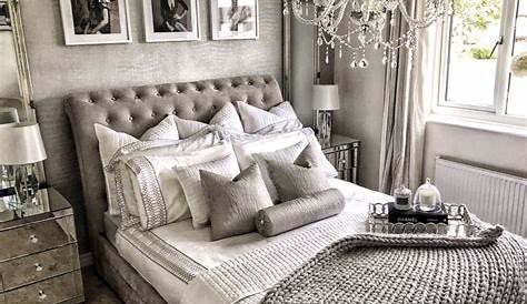 White And Silver Bedroom Decor
