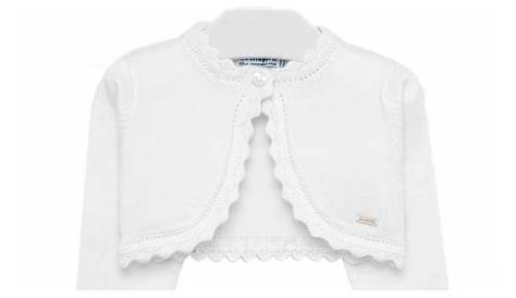 White Bolero Cardigan Baby Mayoral Girls Knitted Cachet Kids