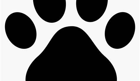 Grayscale Paw Print Animal Free Black White Clipart - Cat Paw Print