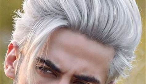 20+ white hair style man - AnaumAlegria
