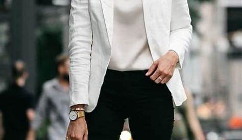 White Jacket Outfits Trendy