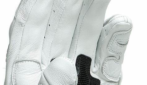 Icon 1000 Beltway Leather Motorcycle Gloves - Bone White